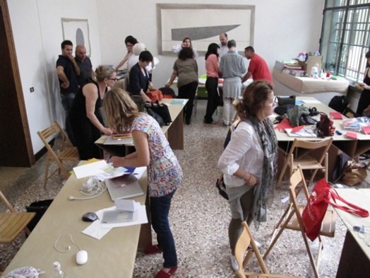 students gathered at the workshop