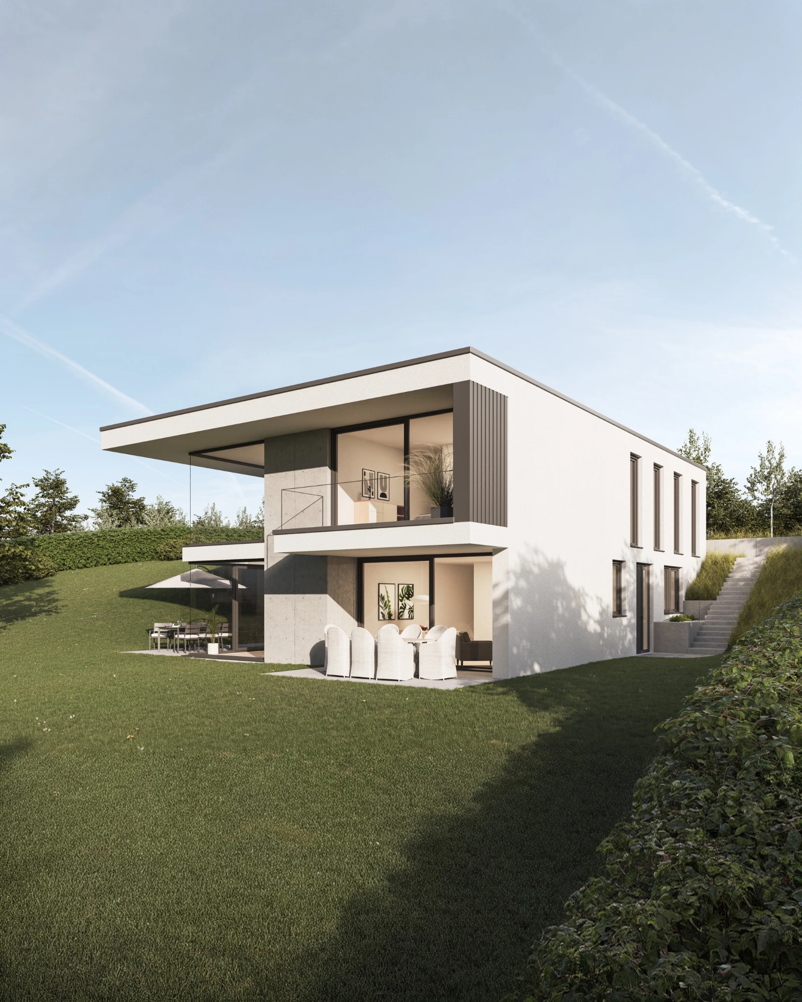 Villa Ahorn von vorne rechts