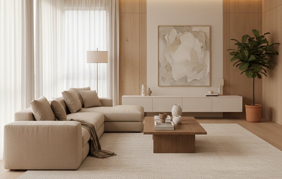 neutral living room
