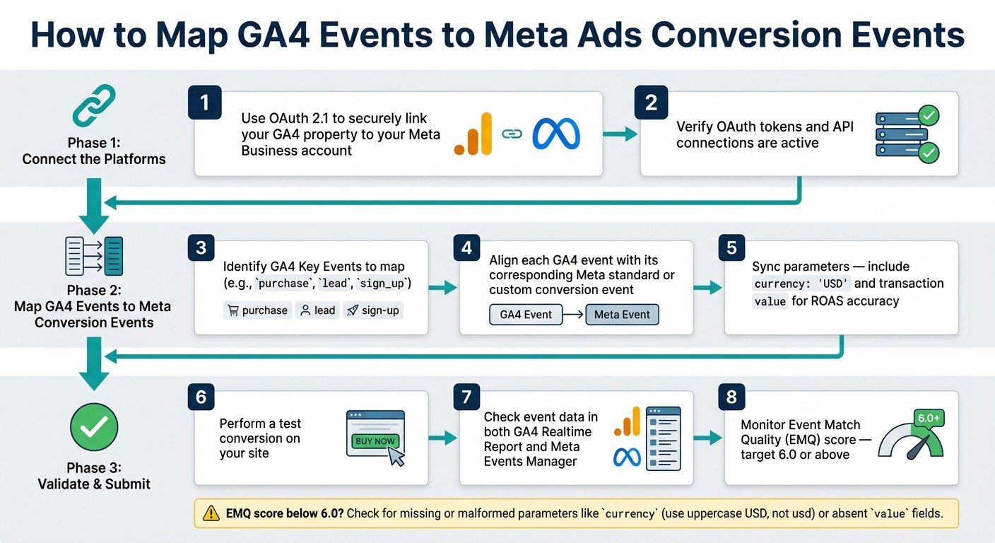 How to Map GA4 Events to Meta Ads: Step-by-Step Setup Guide