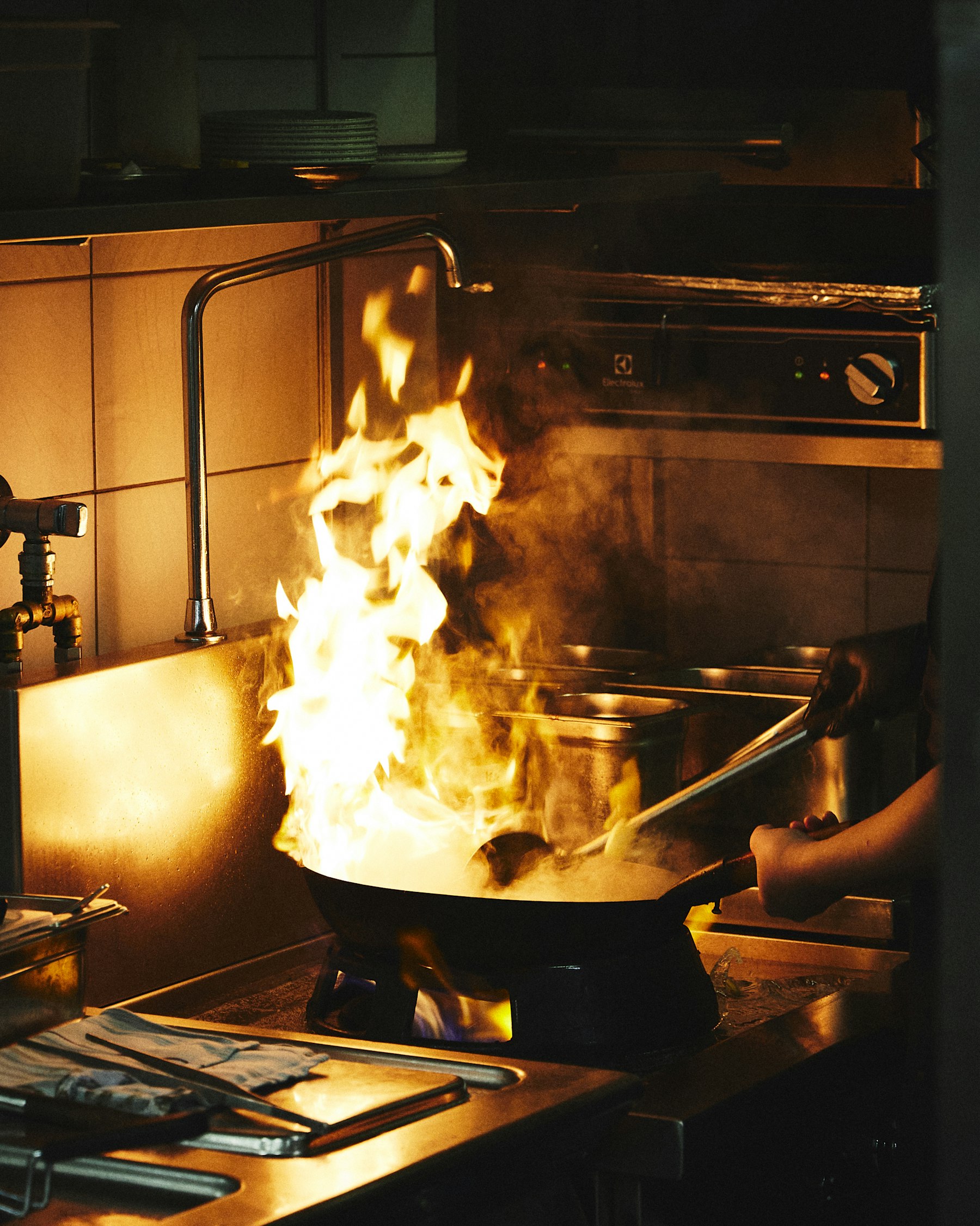 The wood oven