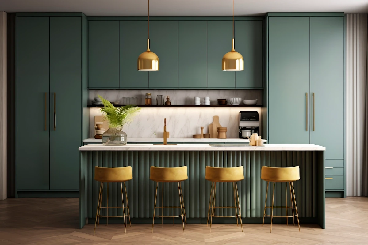 Modern Kitchen renovation in Folsom, designed and built by Fine Line Home Design