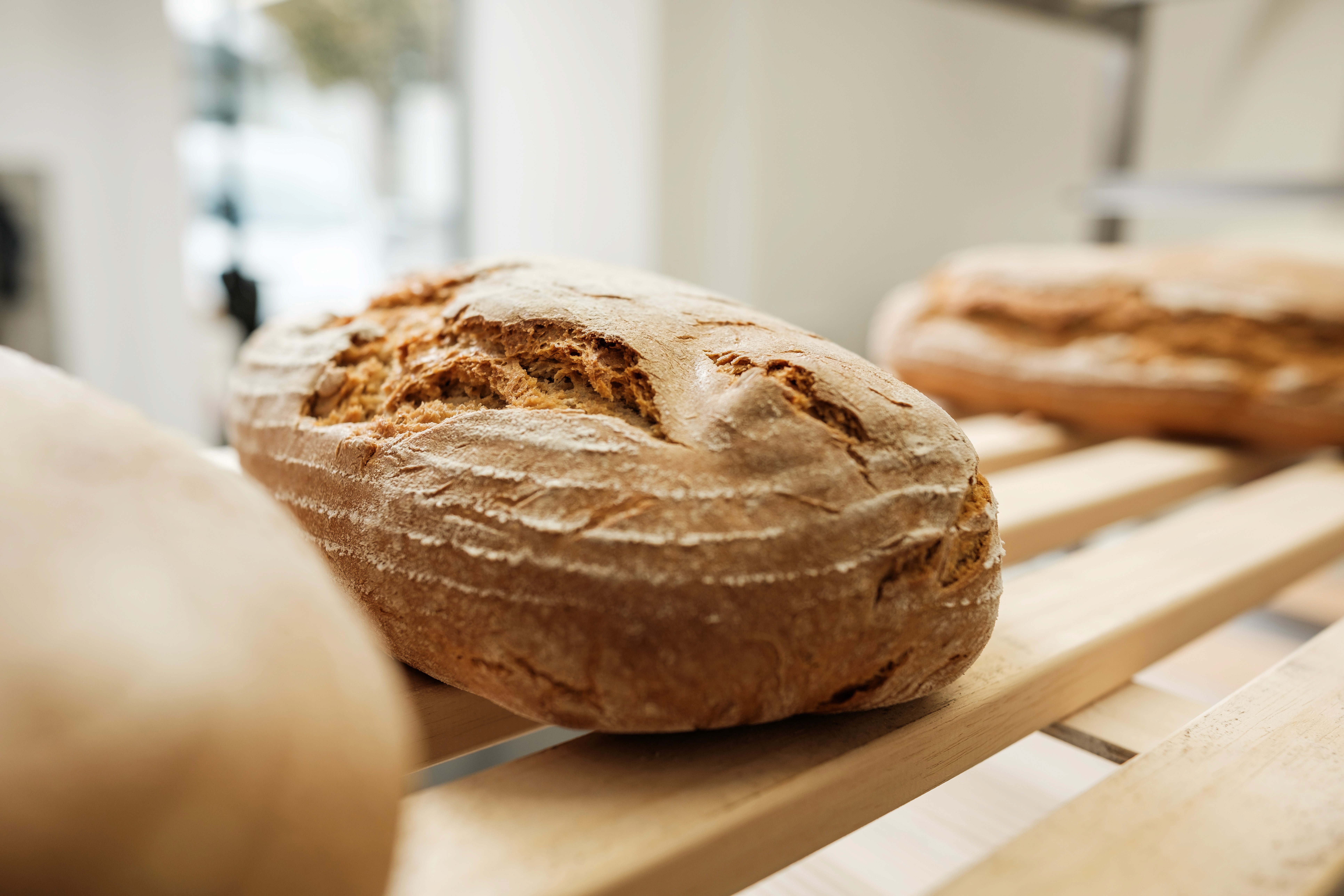 Nahaufnahme eines Brotlaibes