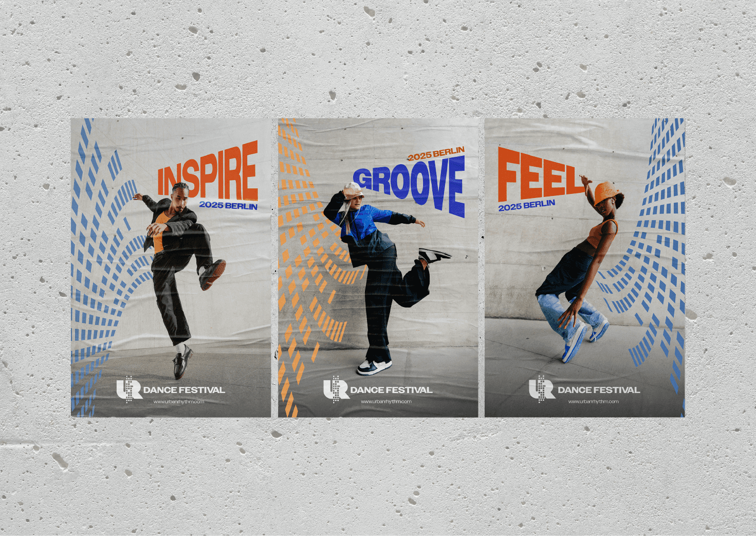 Urban Dance Festival Logo Sticker Design