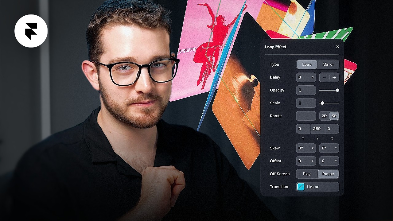Designer beside motion graphics interface for animation effects