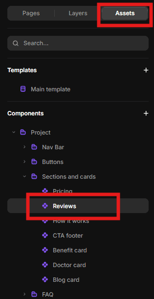 Editing customer review content inside the Starmedica Reviews component