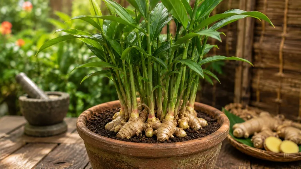 Ginger Plant (Zingiber officinale)