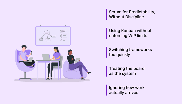 Common mistakes teams make when choosing between Scrum and Kanban