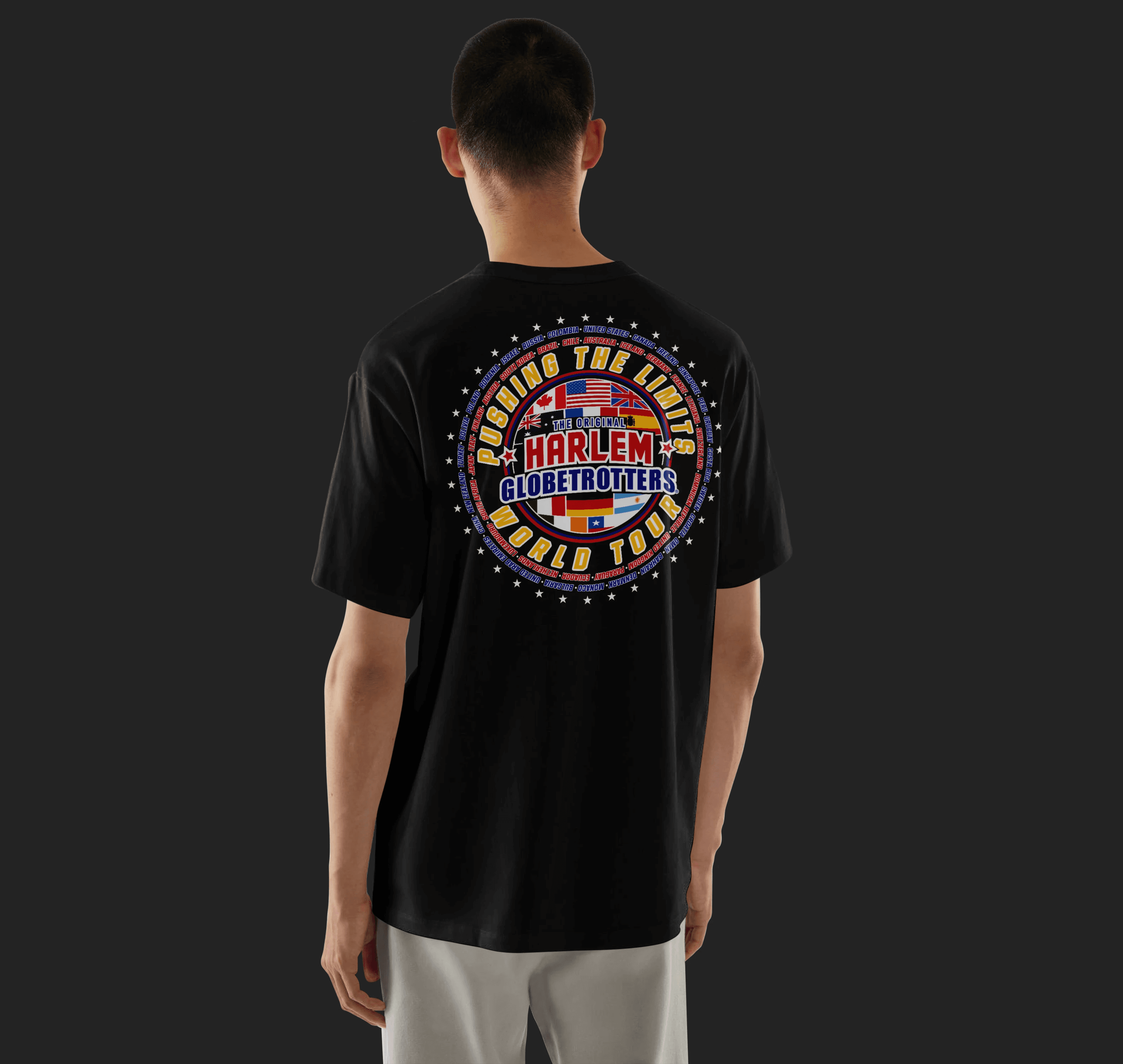 Harlem Globetrotter World Tour Tee Back