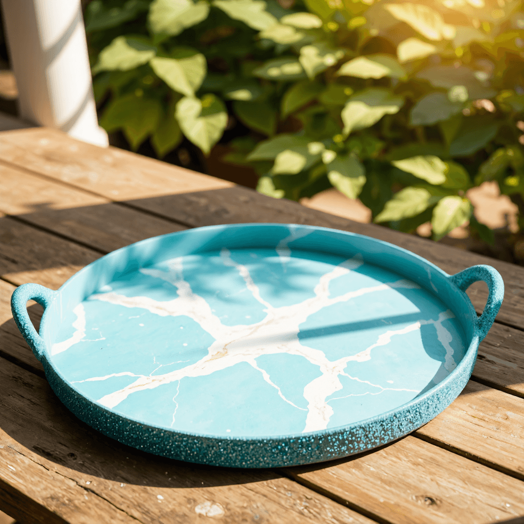 product photography of a decorative serving tray