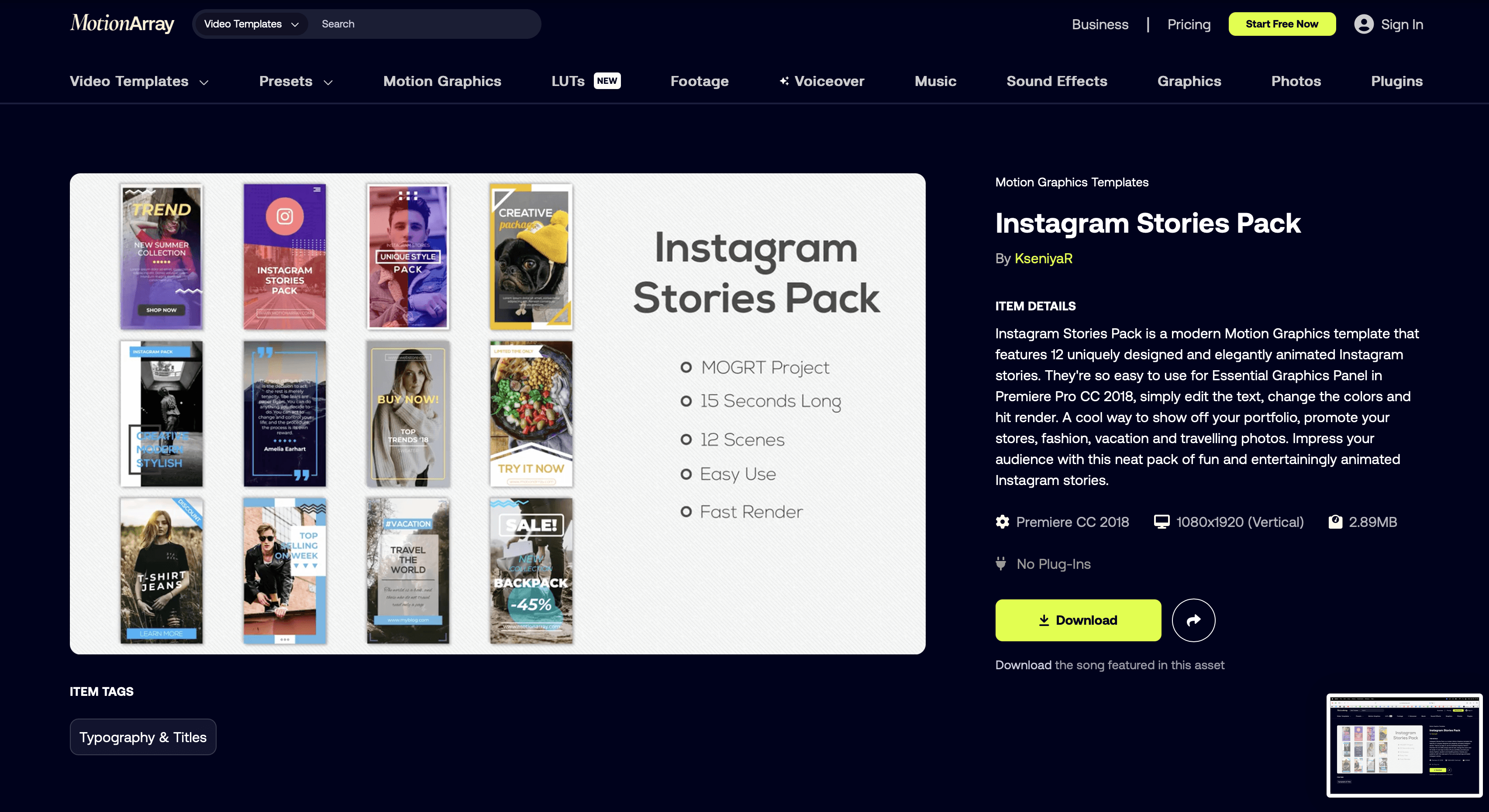 Instagram Stories Pack 