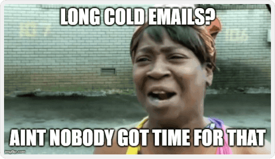 Cold emails too long | Breakcold