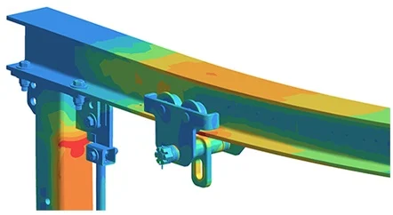 Static Analysis of a Bolted Structure in Detail (Courtesy of Altair/Simsolid)