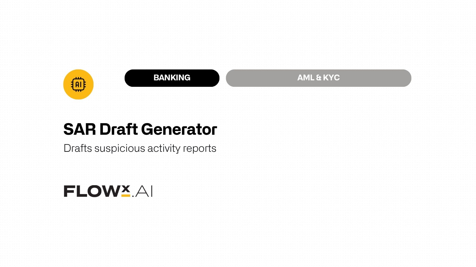 SAR Draft Generator