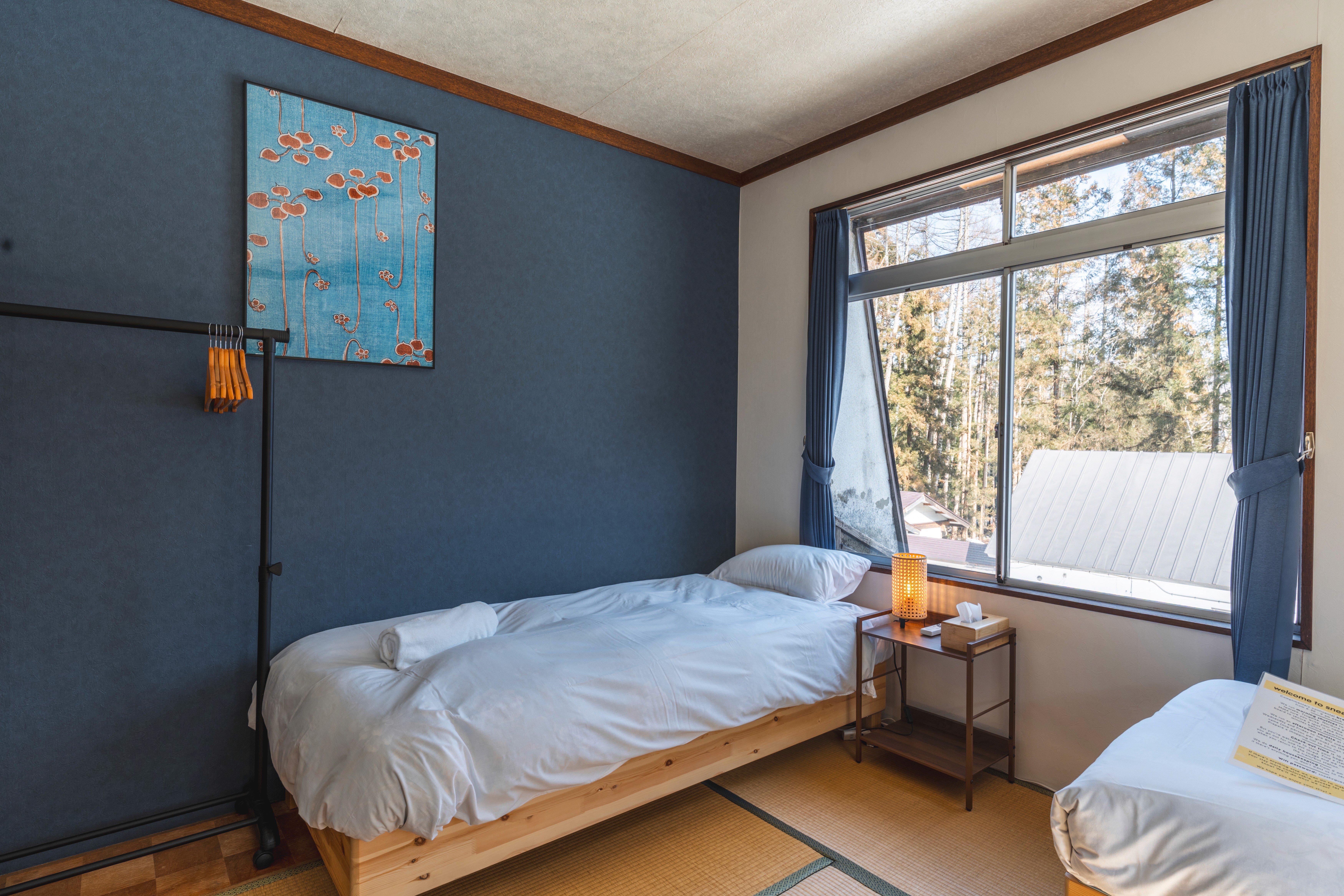 Superior King room interior at Sneaky Peaks, Hakuba