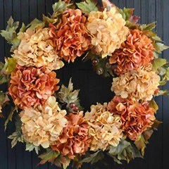 Hydrangea Fall Wreath