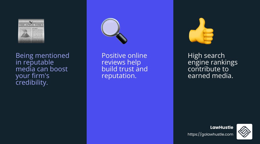 Being quoted in media can significantly improve your credibility and open doors to new opportunities. - client acquisition for attorneys infographic 3_facts_emoji_blue