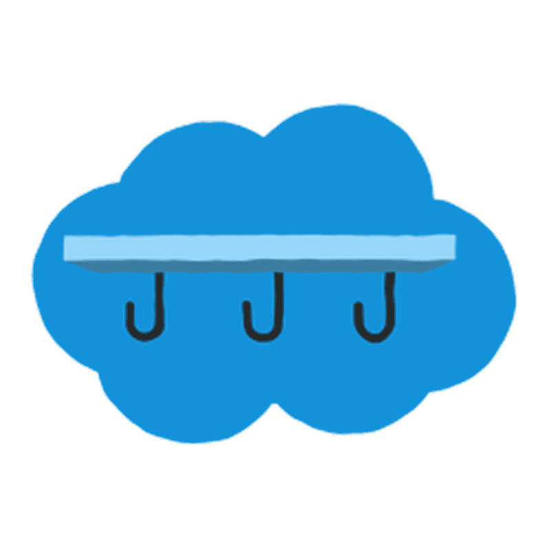 Illustration d'un porte-manteau.