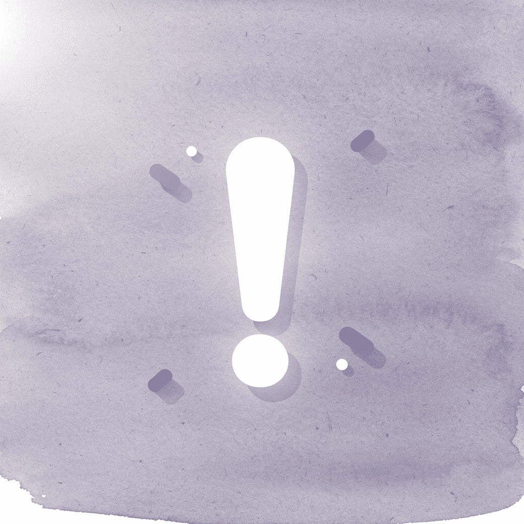 Warning icon representing improper dissolution risks -