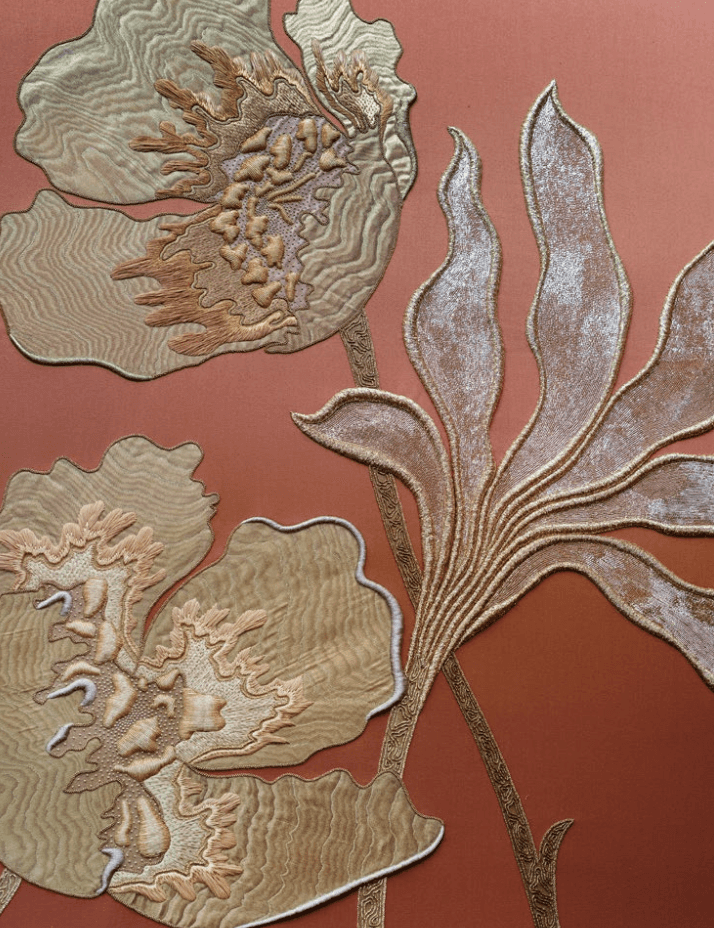 De Gournay Deco Flowers I-18 - mural wallpaper in Saudi Arabia & Switzerland