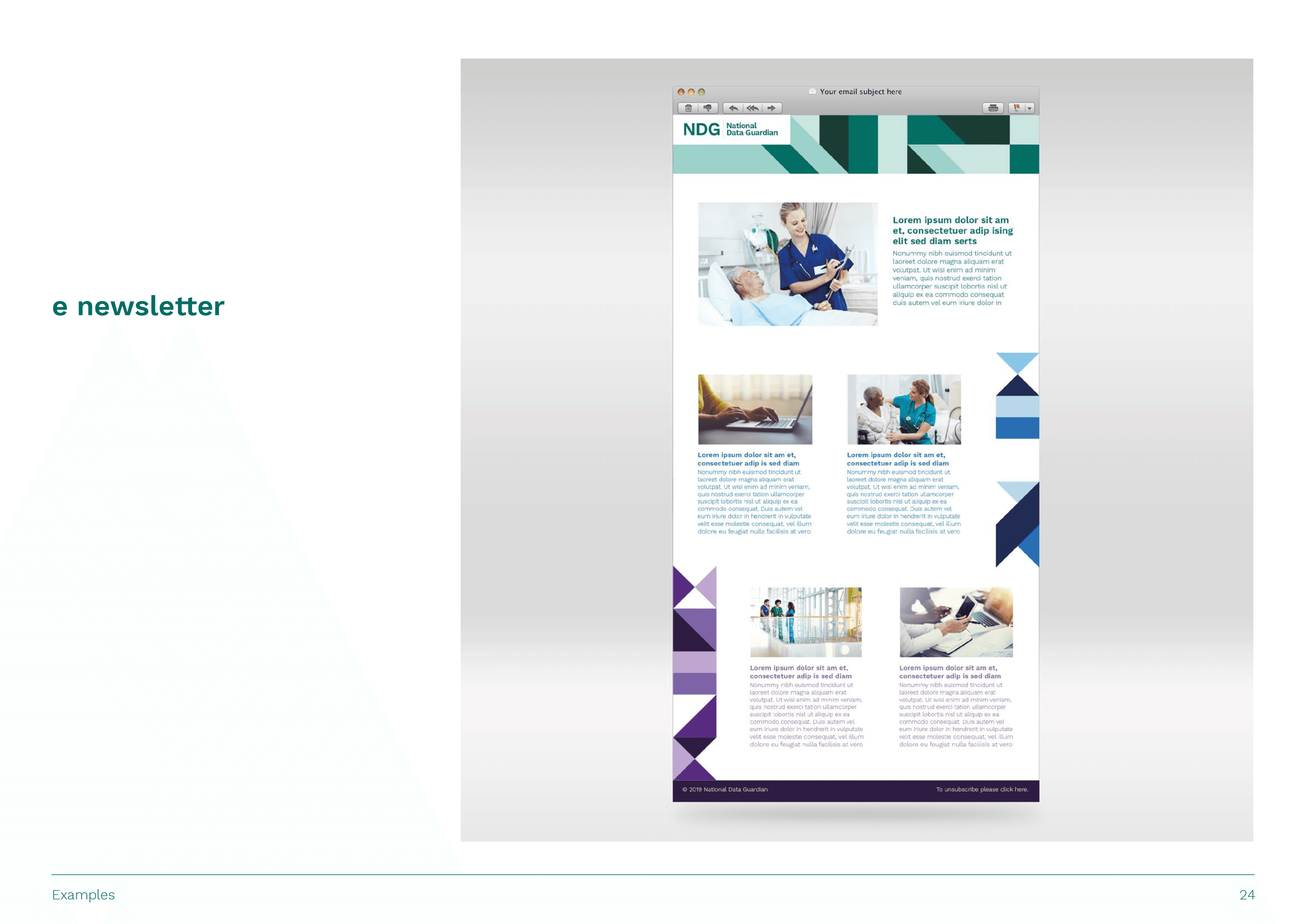 National Data Guardian Brand Identity Guidelines Newsletter