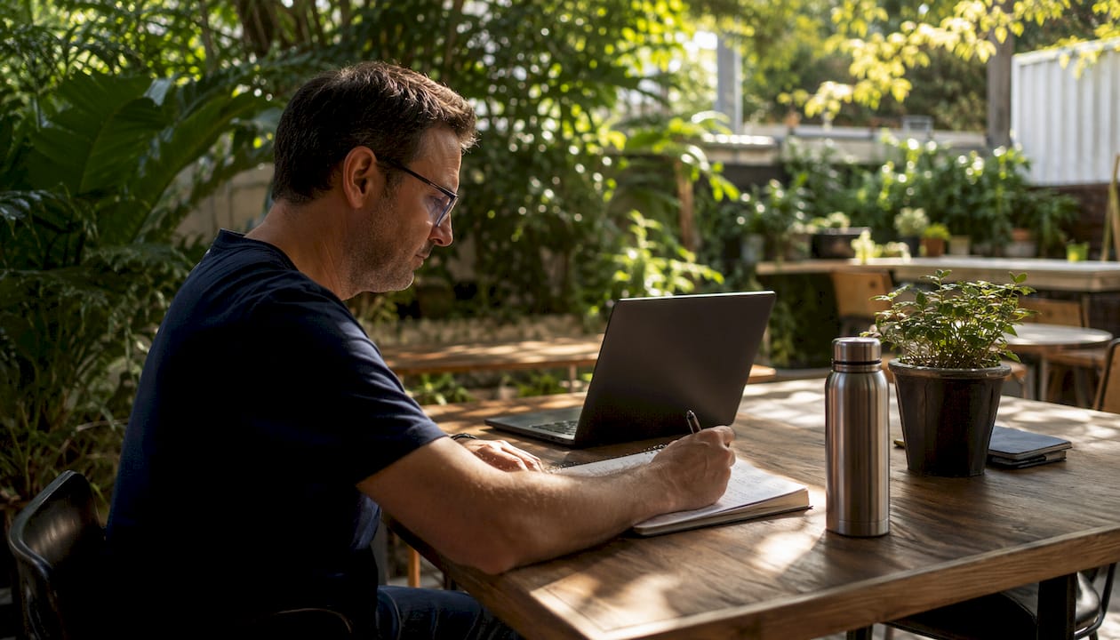IT professional executing cloud migration setup