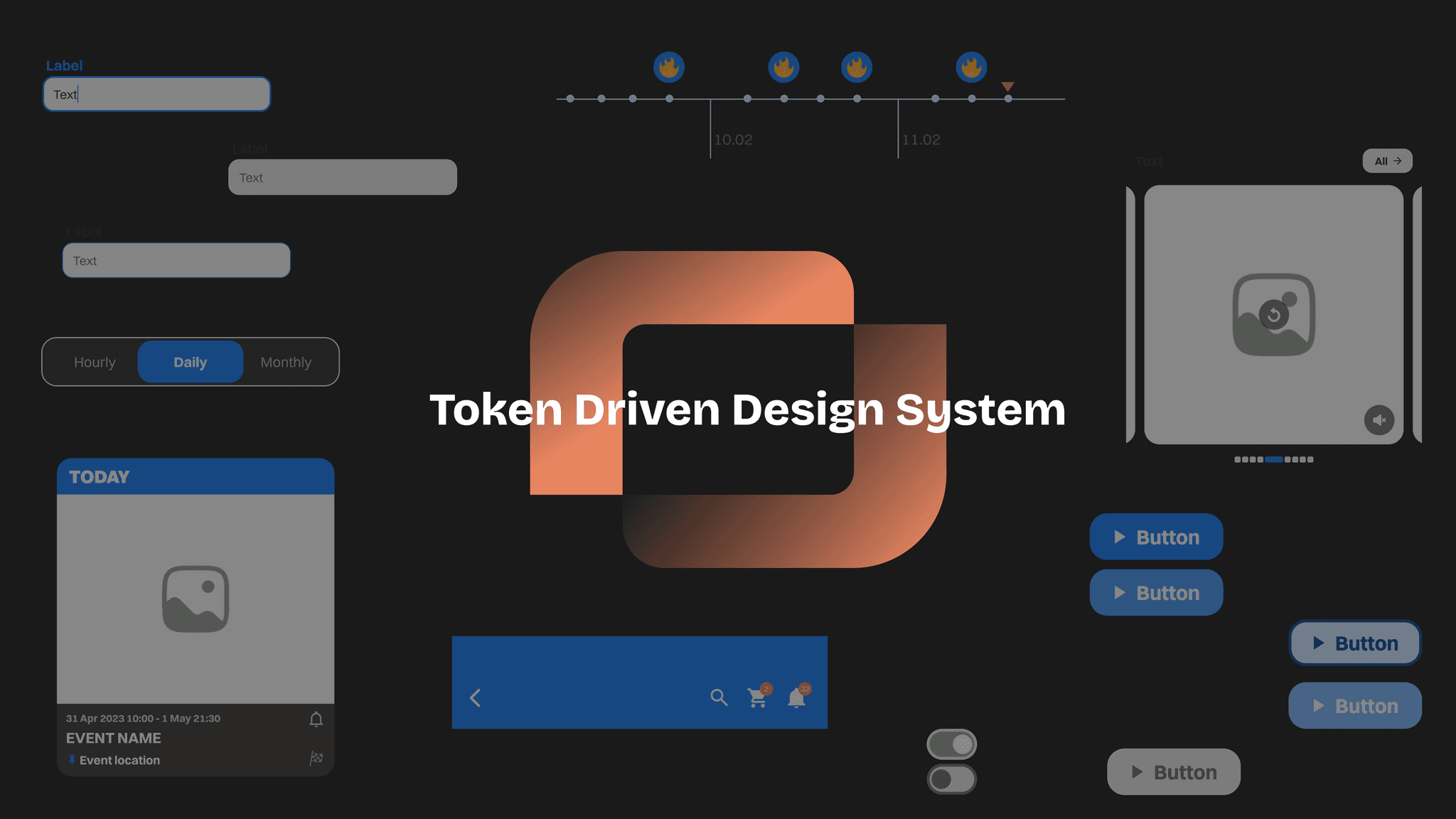 A black and white image of a handrawn logo