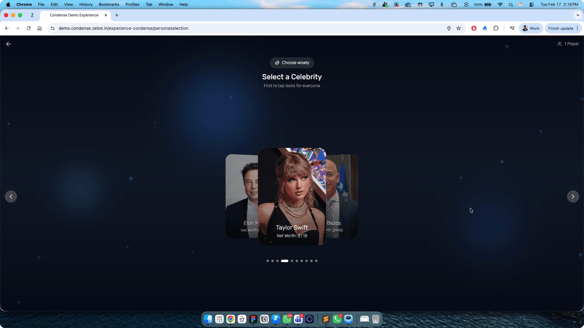 spot the fraudster game, landing page