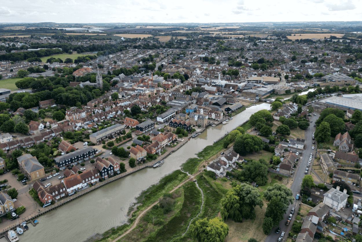 Central heating system being power flushed to improve performance