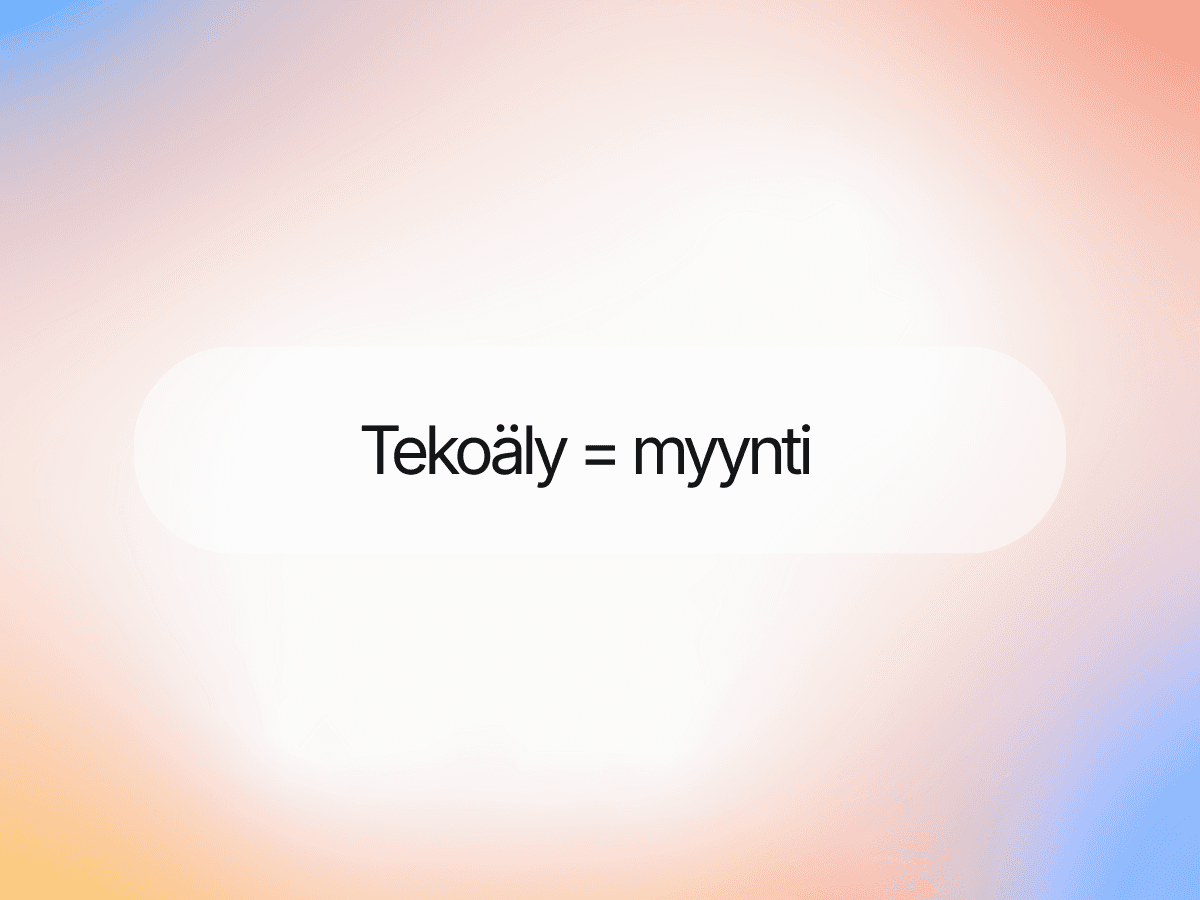 Miten tekoäly tehostaa myyntiä ja liidien käsittelyä