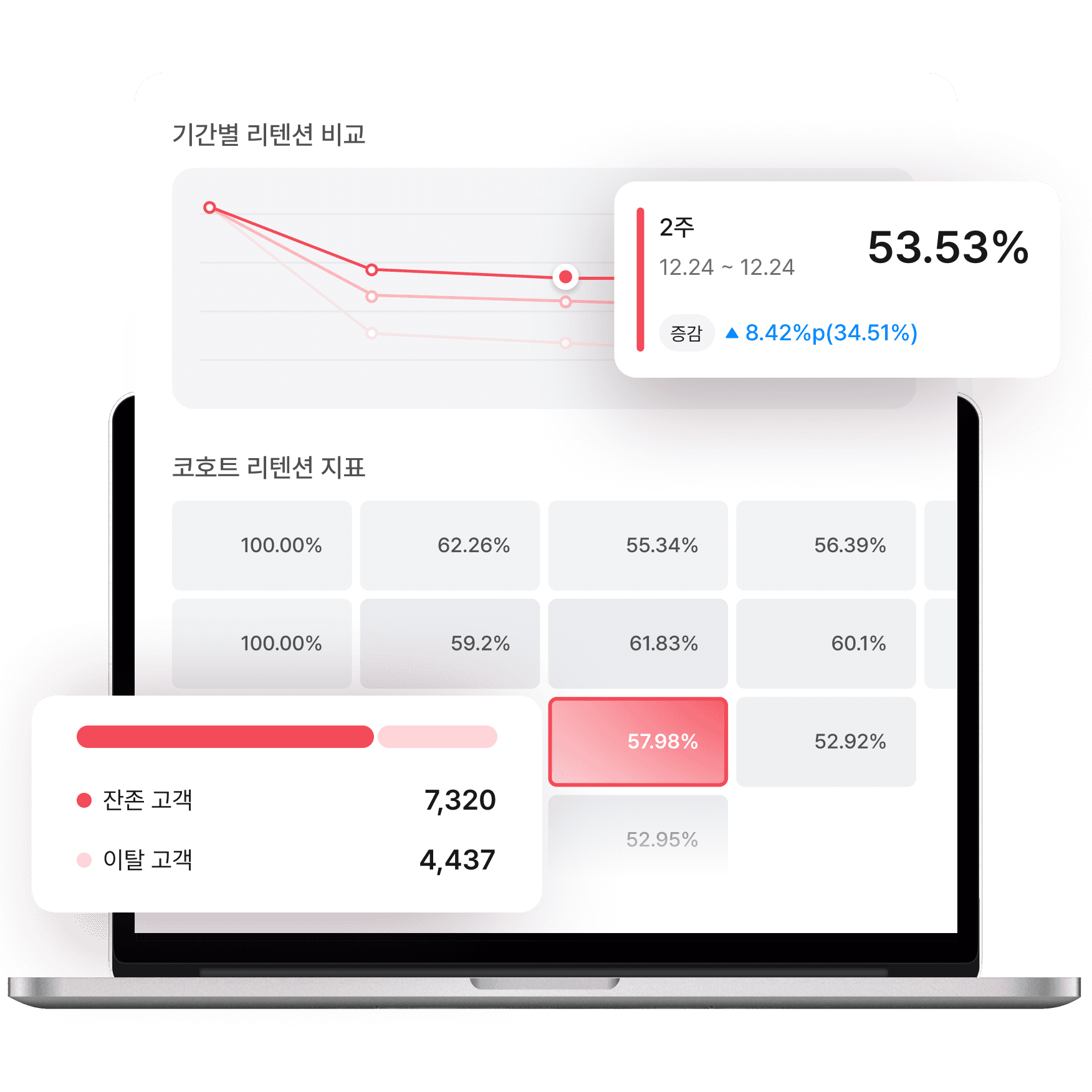 데이터라이즈 분석 화면