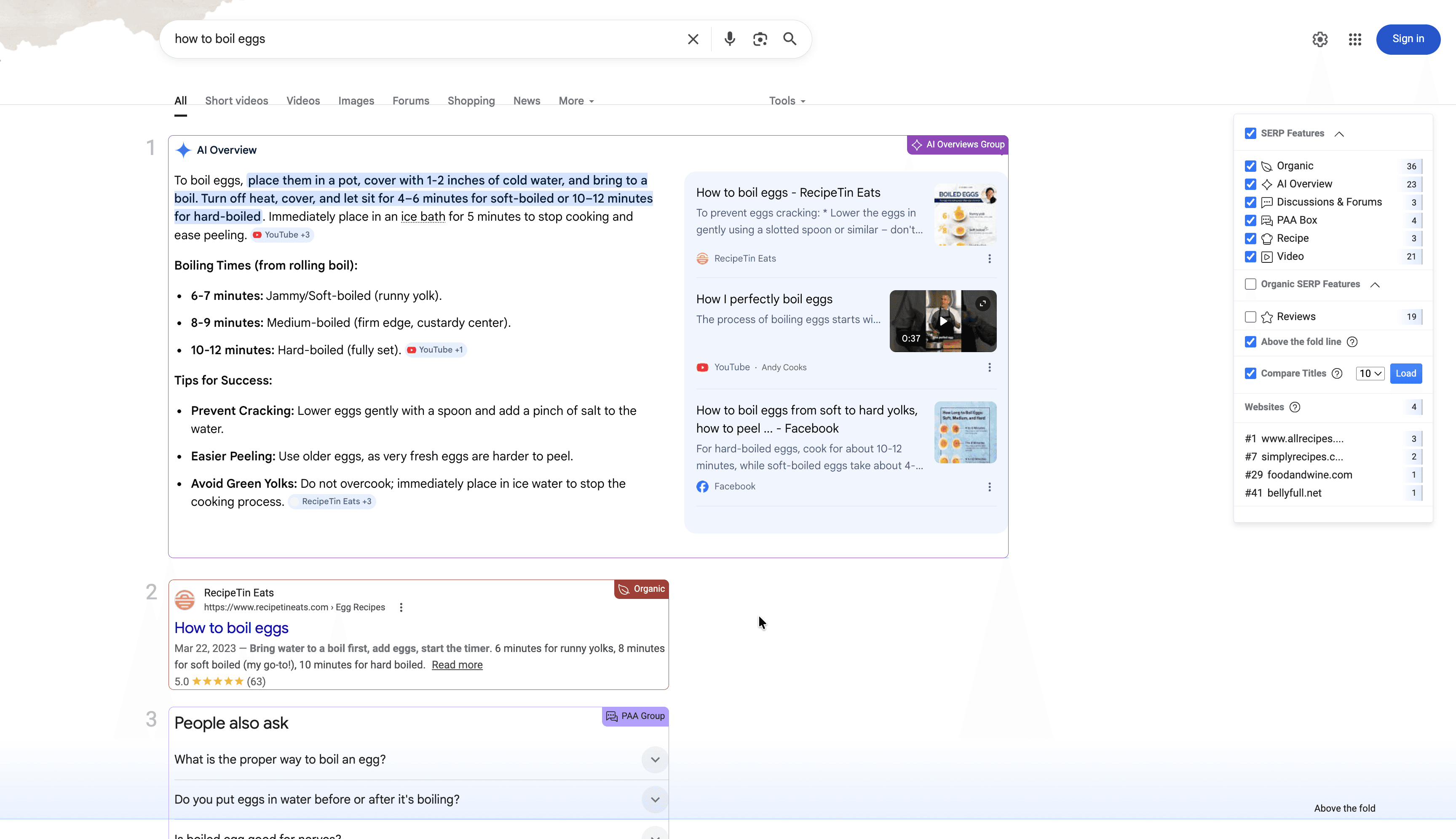 serp-snapshot-of-the-actual-results-page