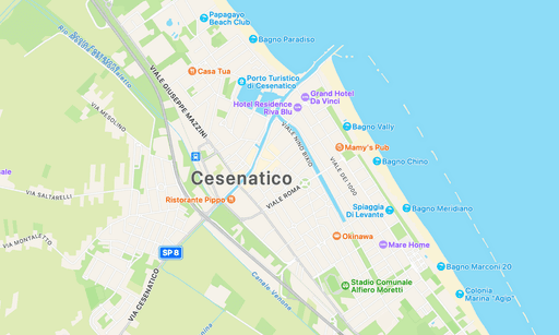 Cesenatico map