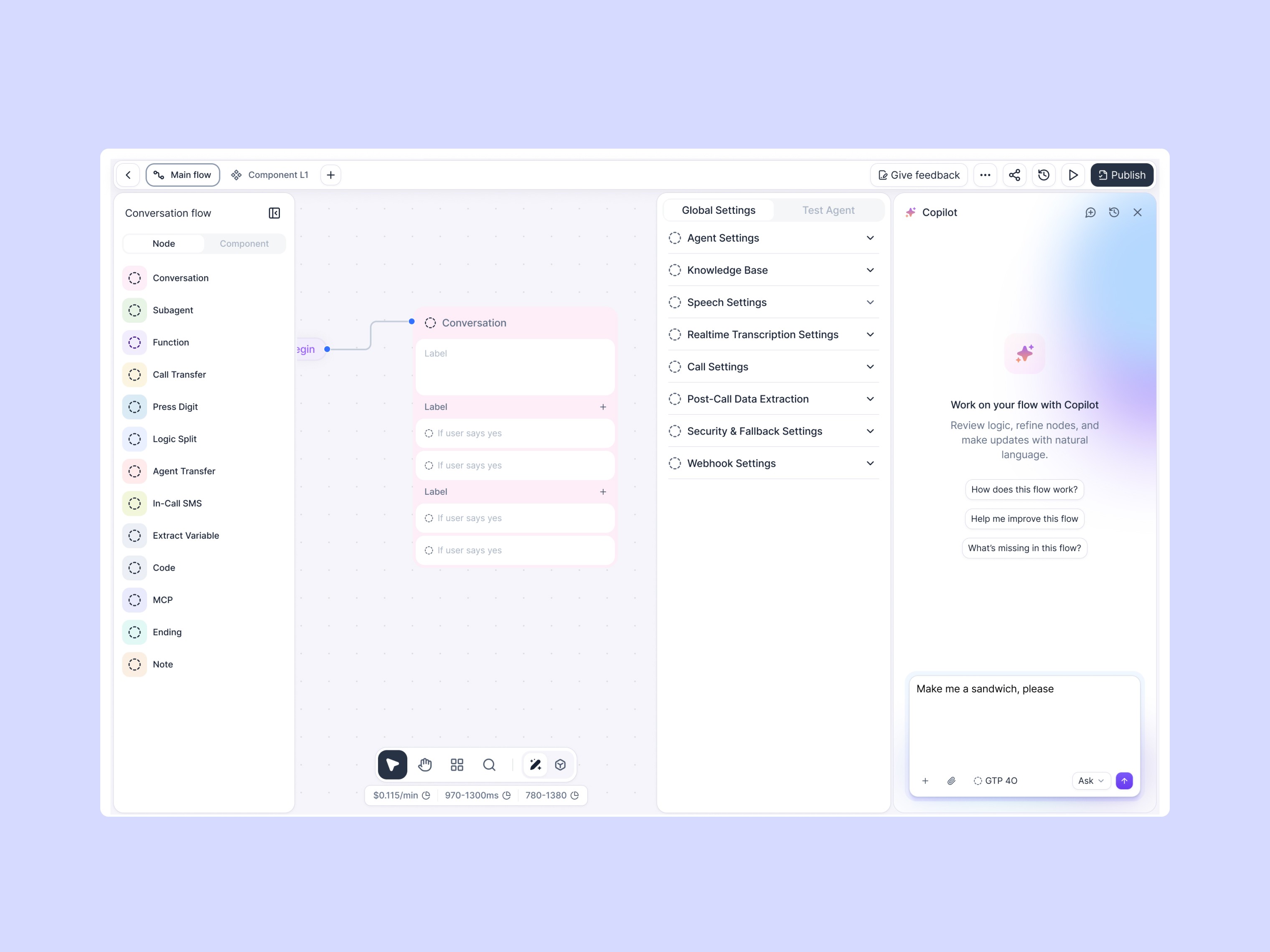 Retell AI Dashboard