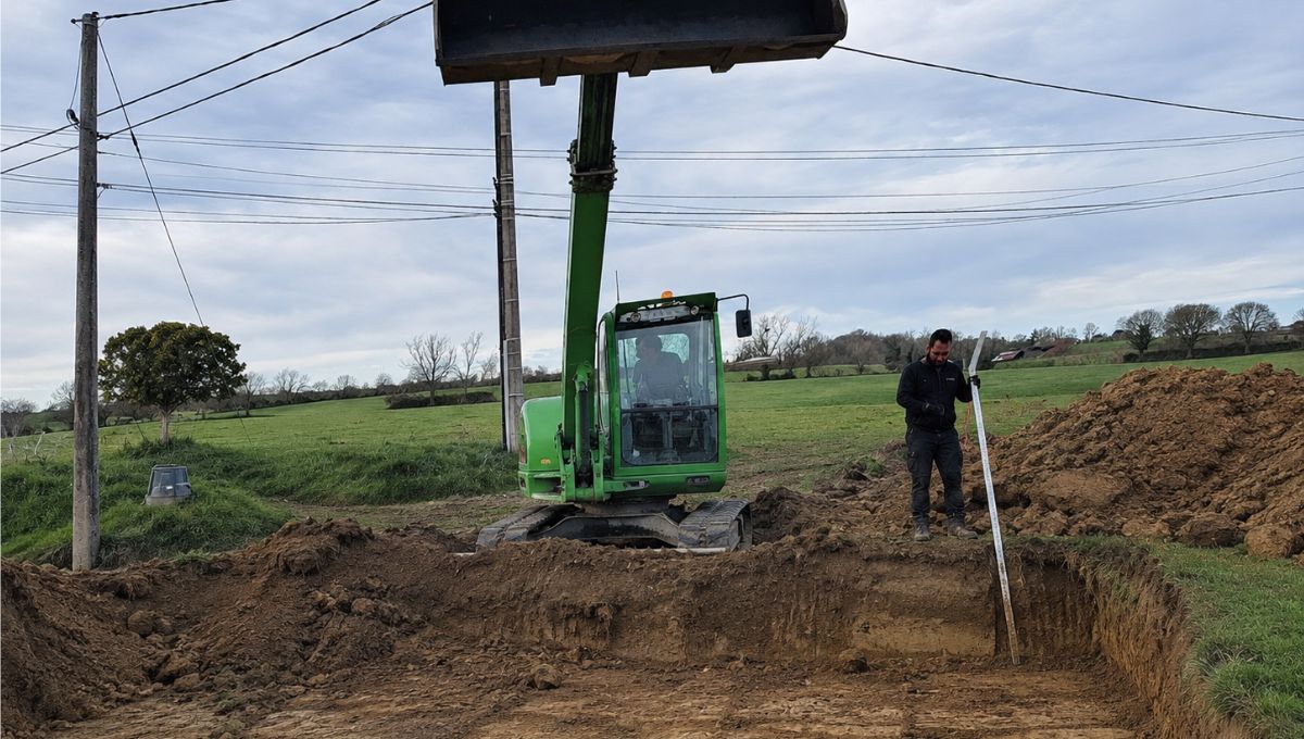 Chantier de terrassement réalisé par l'entreprise Cs construction