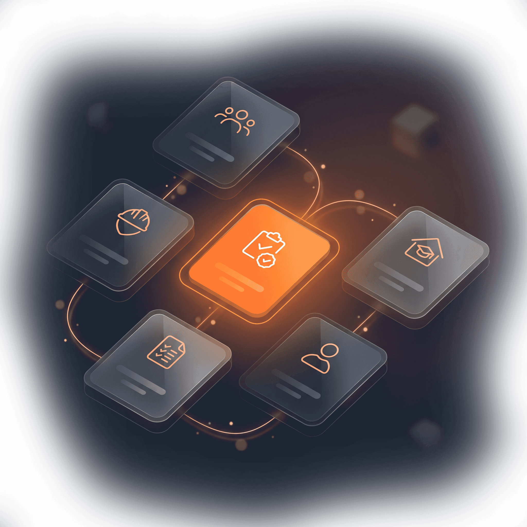 Plataforma GAP Sistemas exibida em desktop, tablet e celular, com duas pessoas usando capacetes, ilustrando a gestão SSMA digital e a segurança do trabalho.