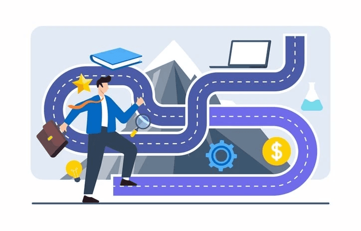 Career paths available for Python developers highlighting junior, mid-level, and senior roles.