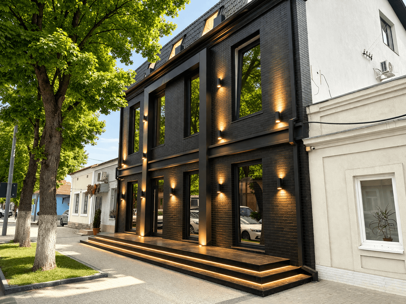 The interior of the Botanical cafe in Prague