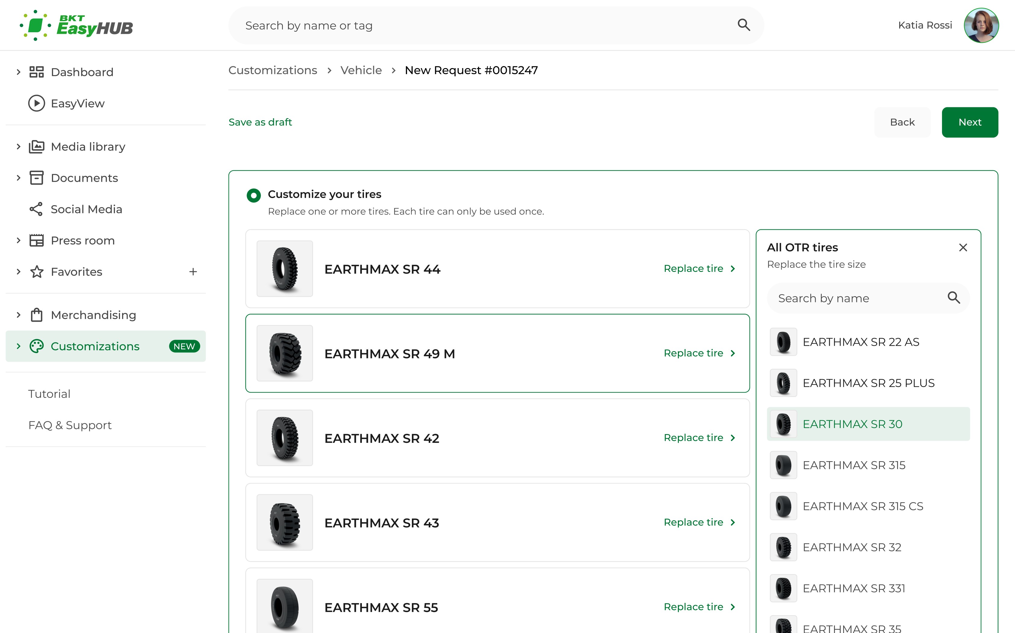 Step 2: Customization Tires