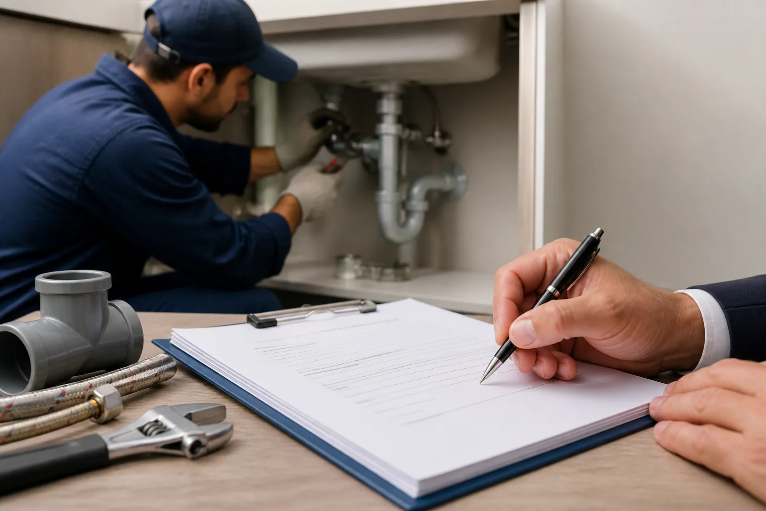 a Sanitary Installation & Pipes Repairing