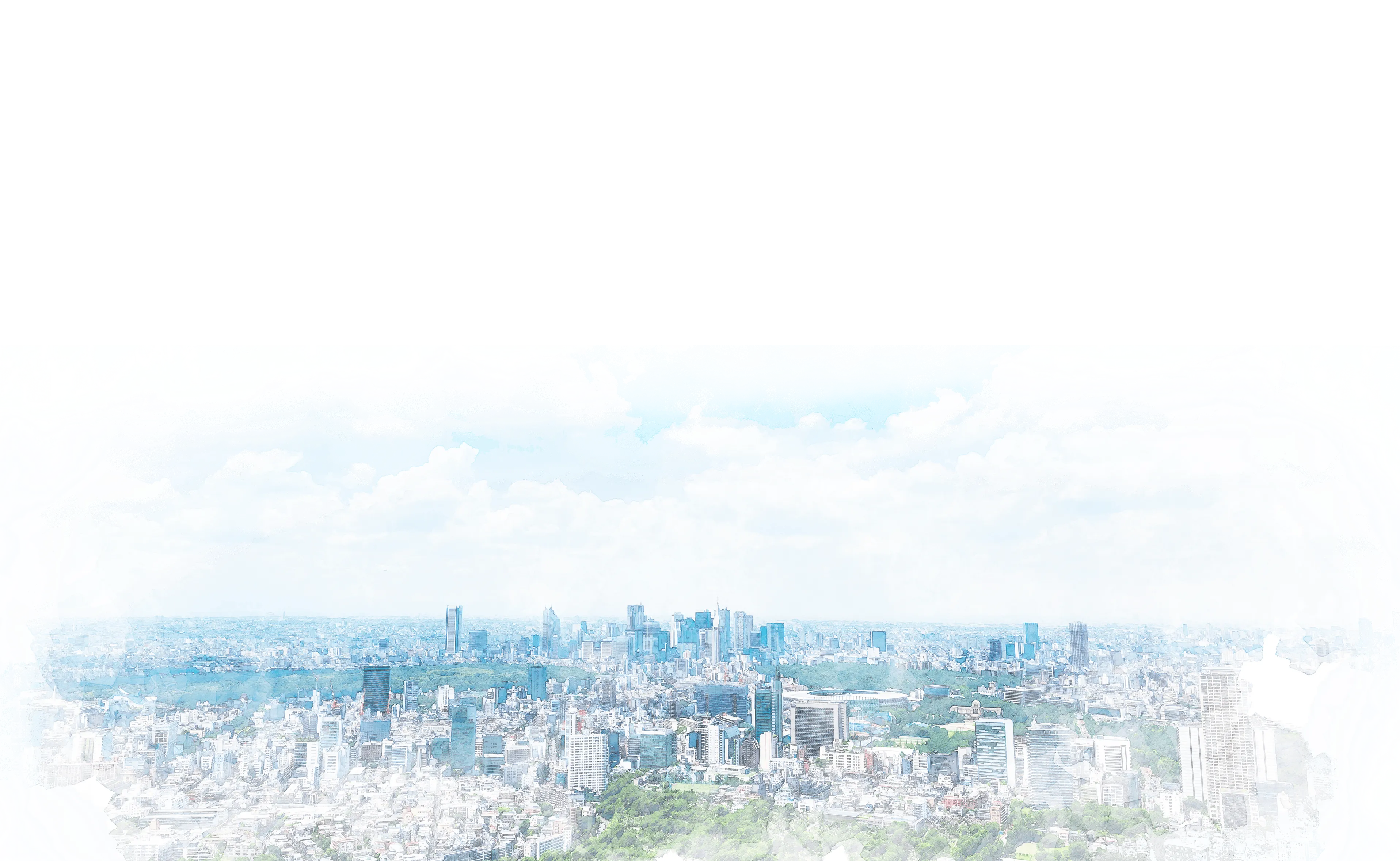 社会を連想させるような街並みの風景。