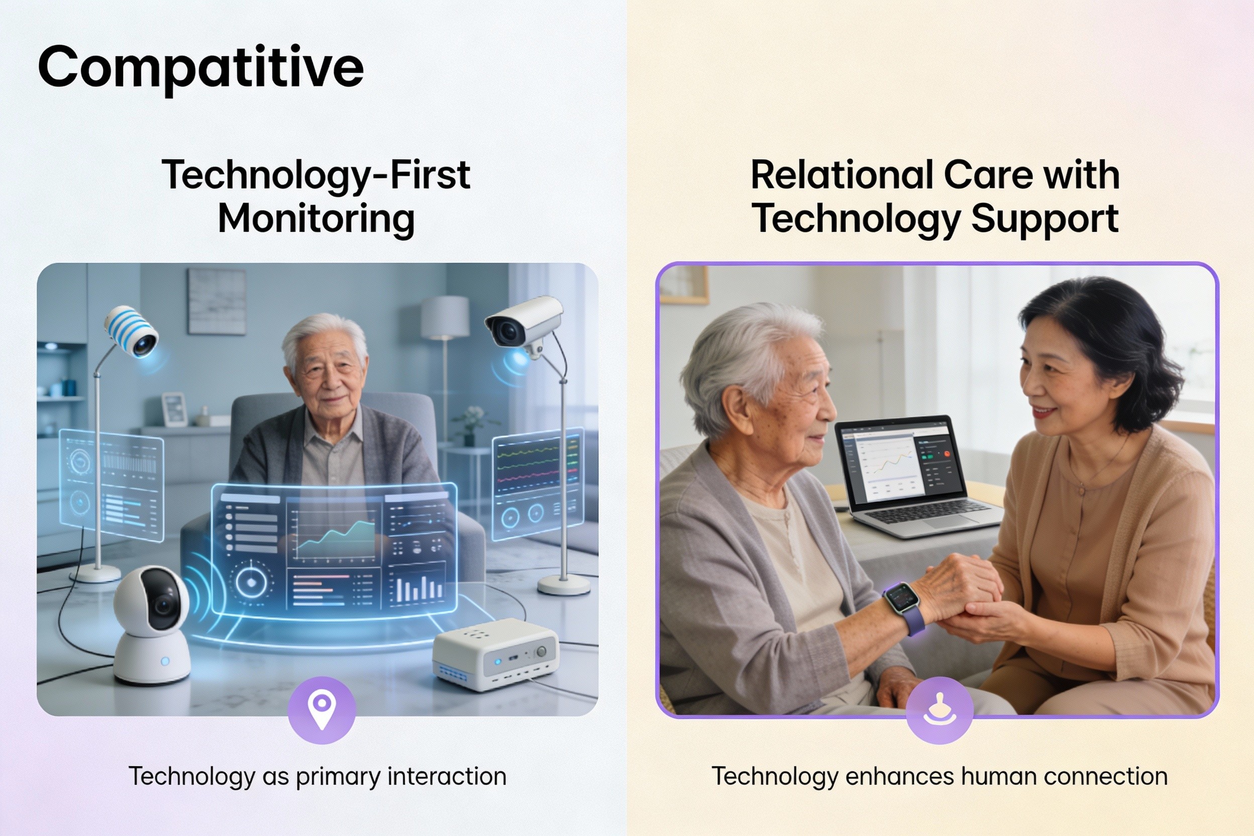 Supported care team collaborating with renewed energy and focus