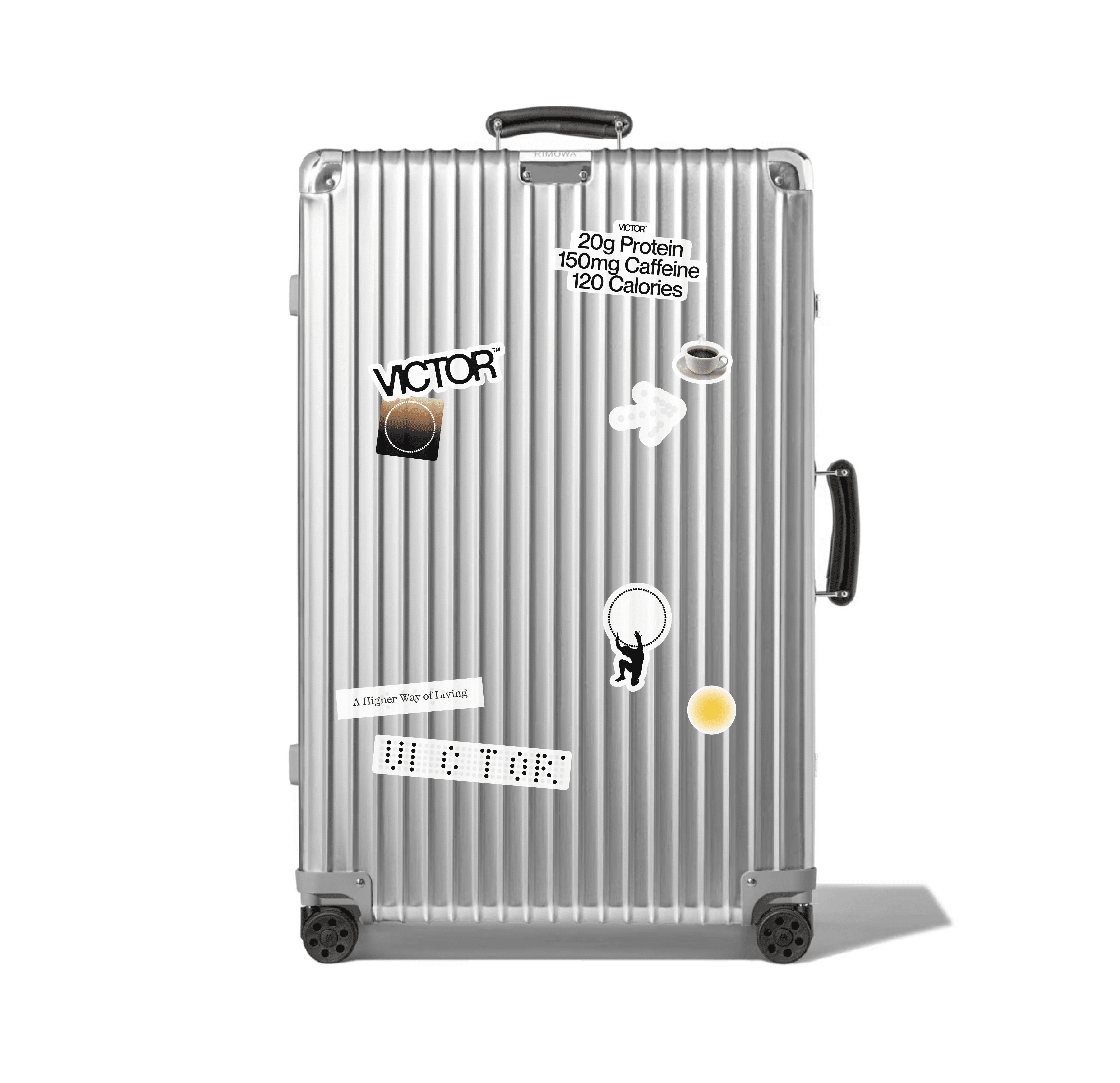 A close-up of a can of coffe from VICTOR brand.