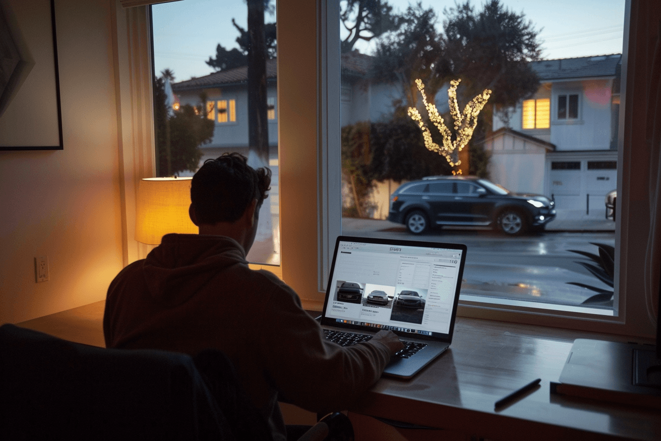 Consumer pondering the right decision