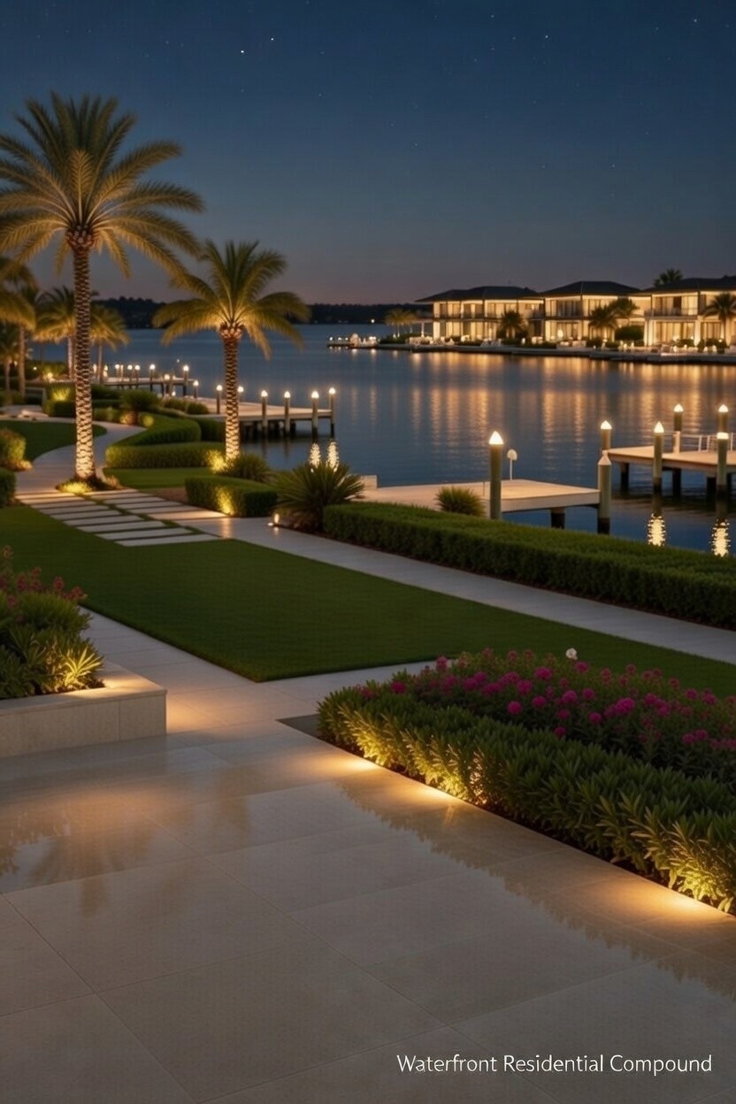 Tourist resort with good lightings