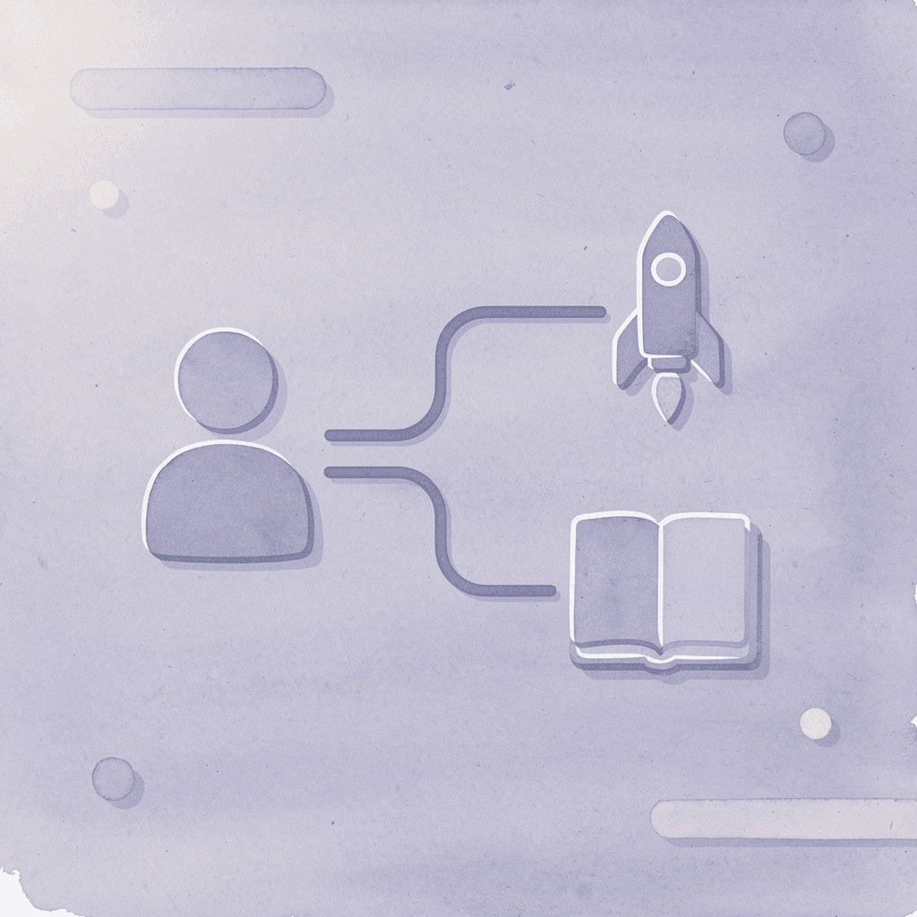 Contract icon splitting into two paths representing dissolution filing and ongoing obligations