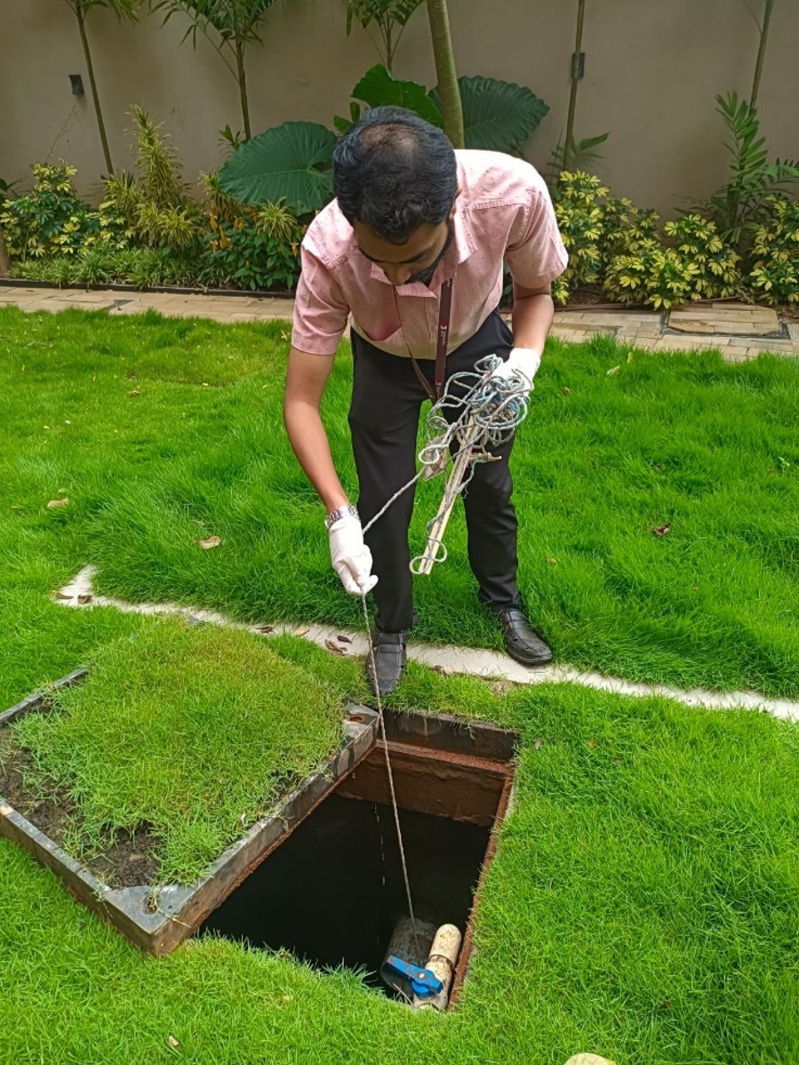 NaturalSTP built under the Apartment Lawn. No Foul smell. No noise. Non Electric