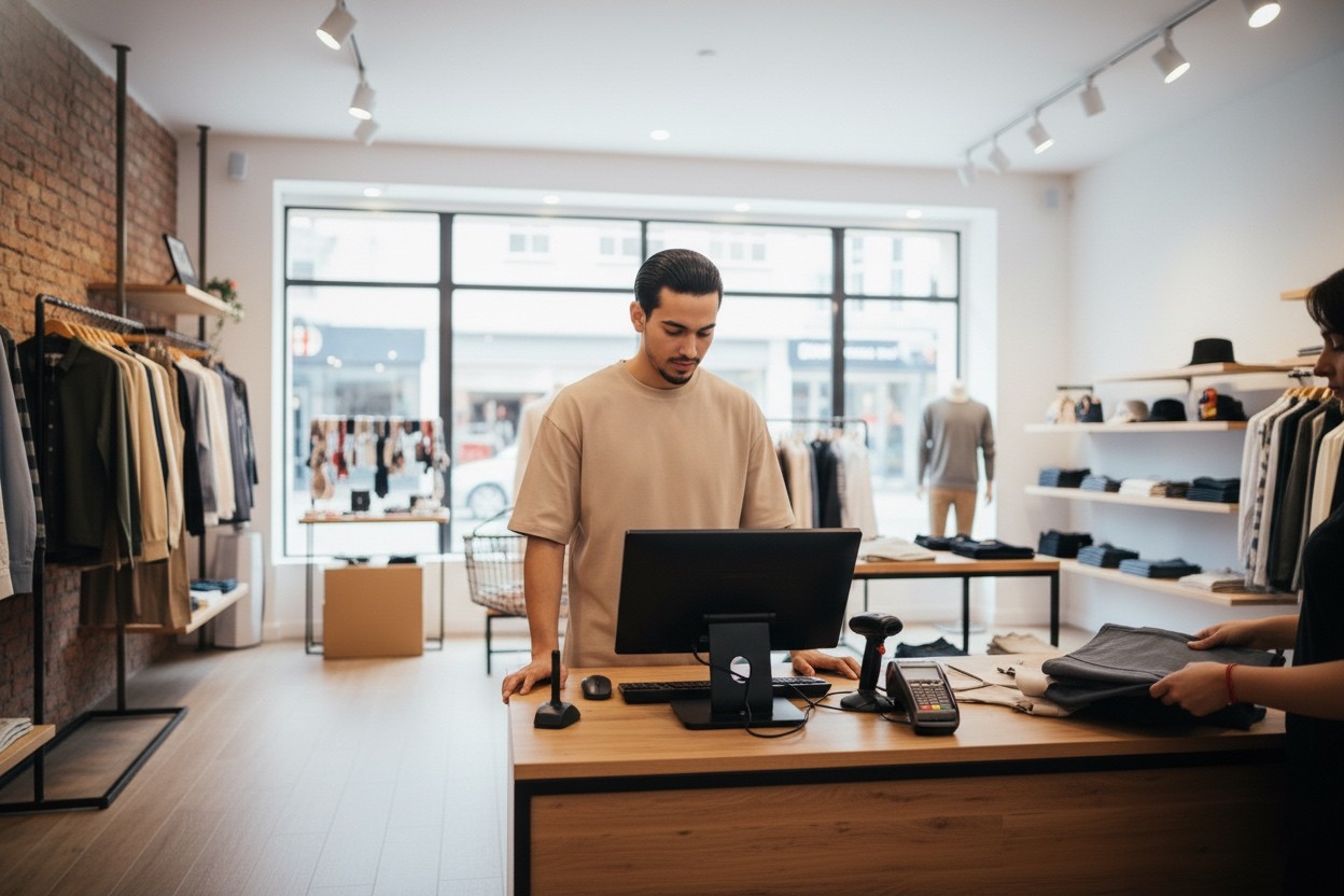 employé caisse magasin pret à porter