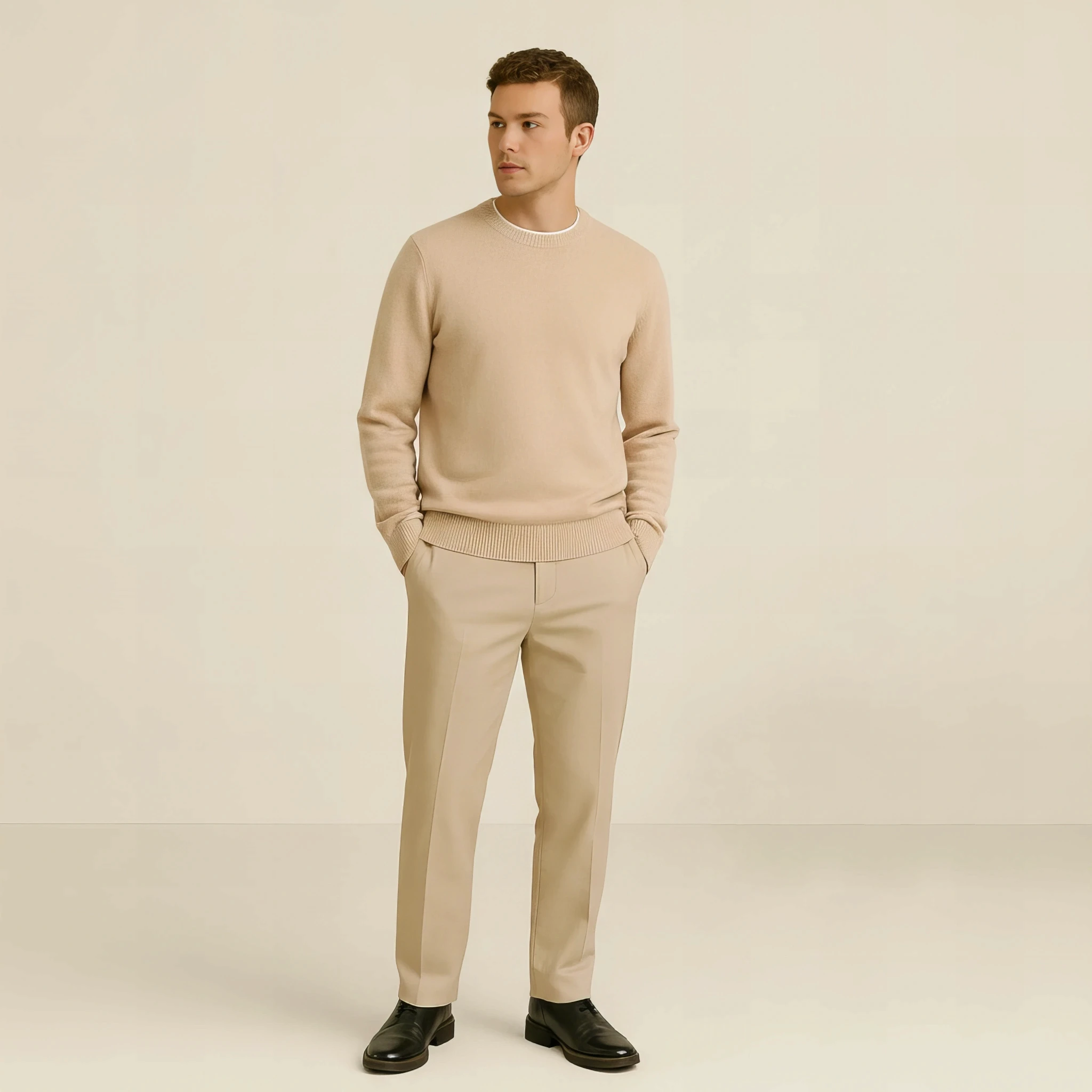 Essential Sweater in Warm Sand