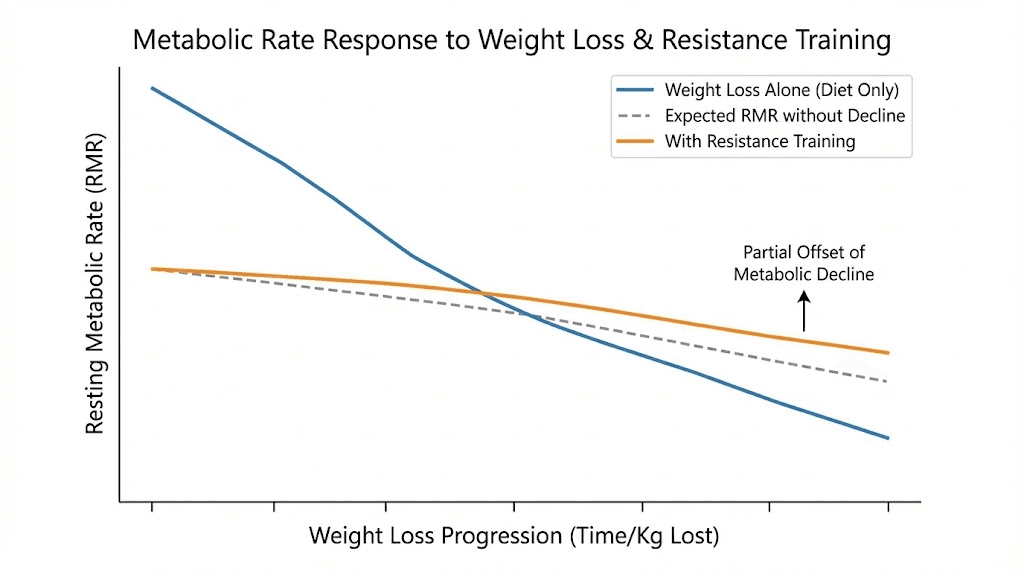 Metabolic adaptation during tirzepatide weight loss and how strength training helps
